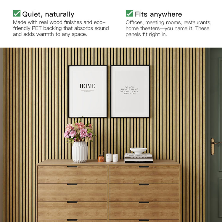 Custom Solutions Acoustic Wood Slat Panels